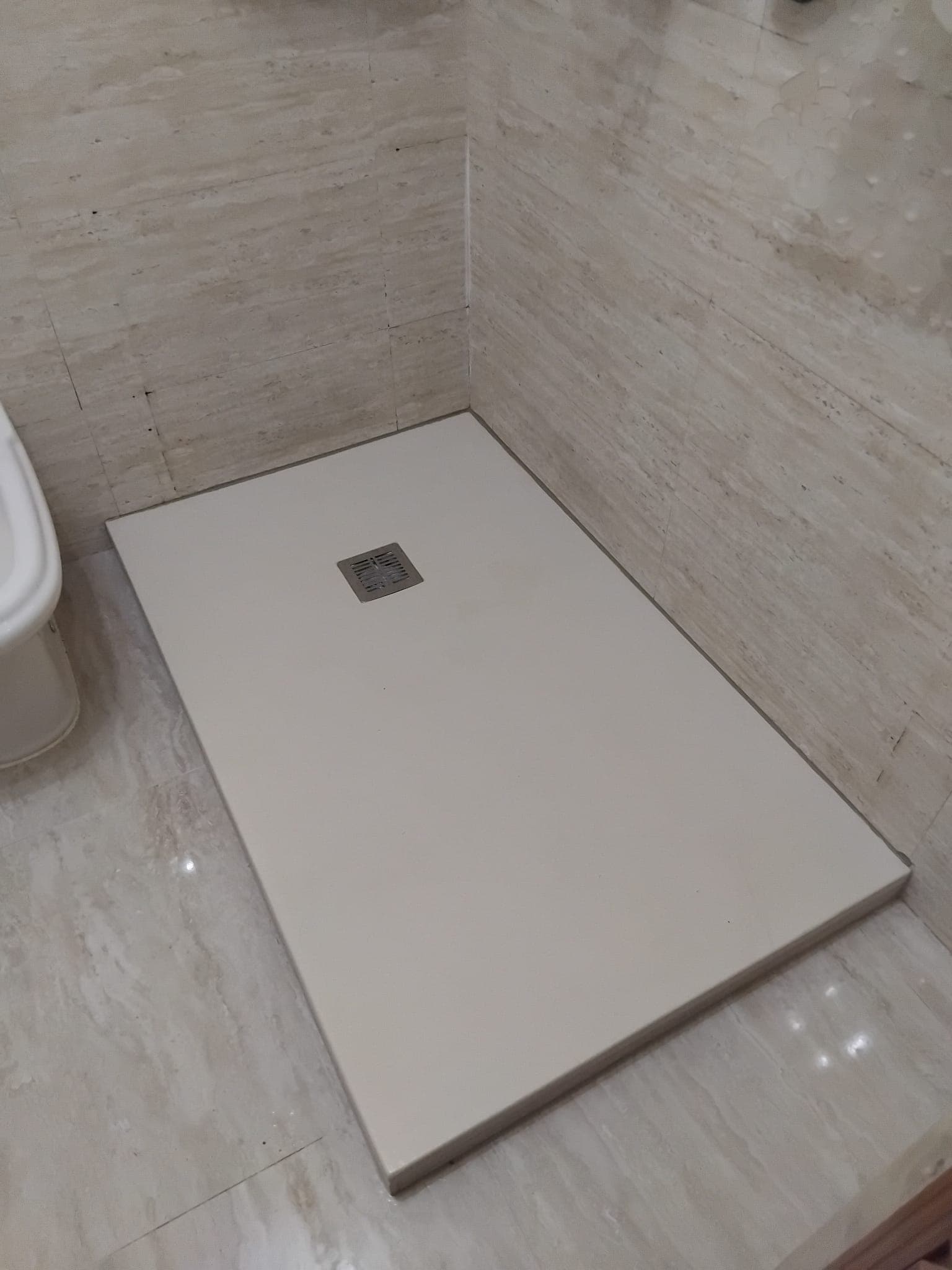 instalación de ducha después